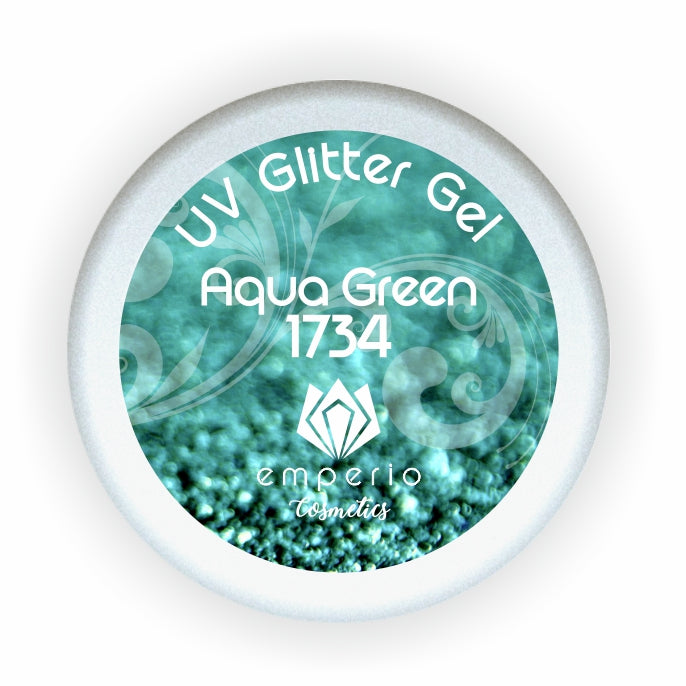 UV Glitter Gel "Aqua Green"
