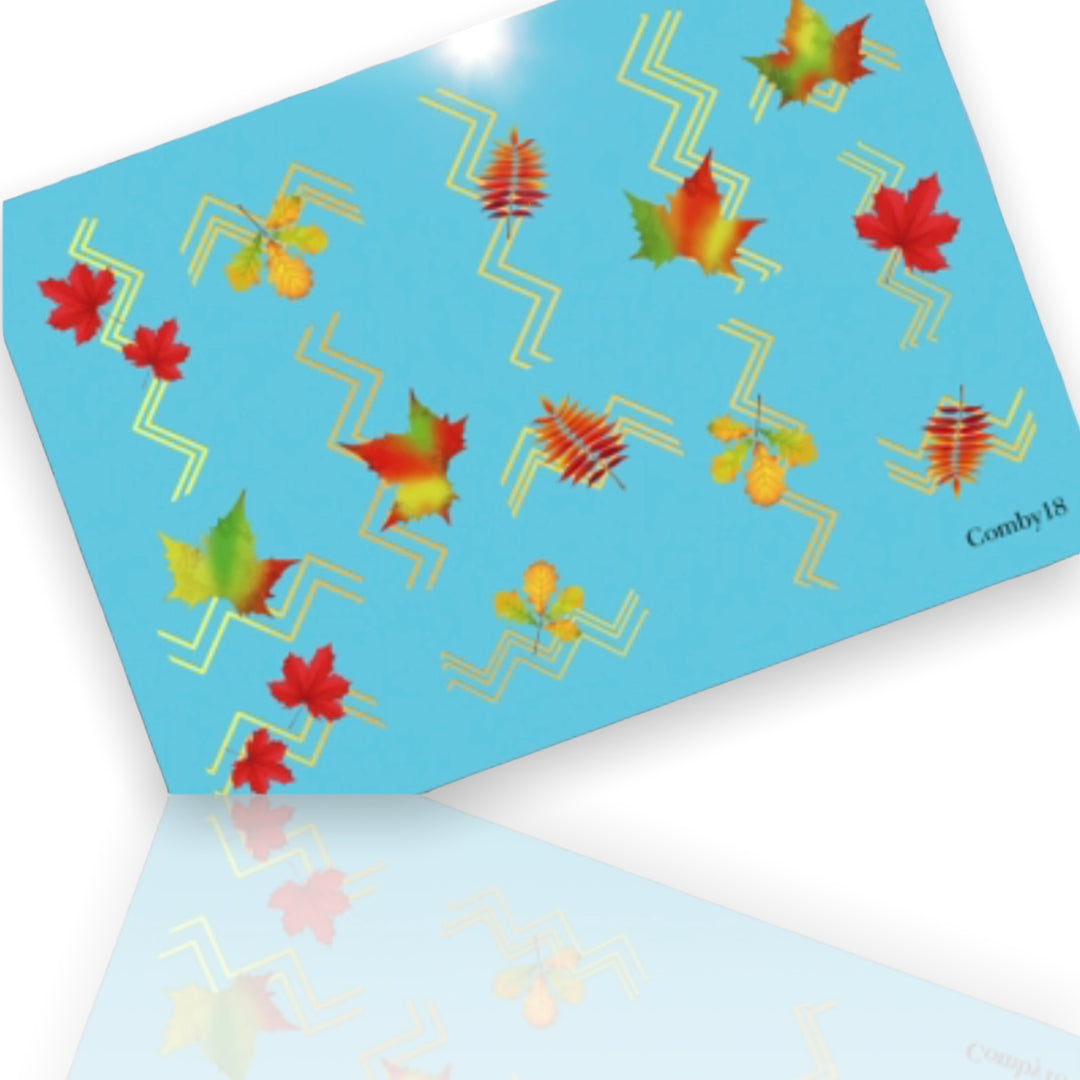 Nail Art Slider „Herbstblätter“