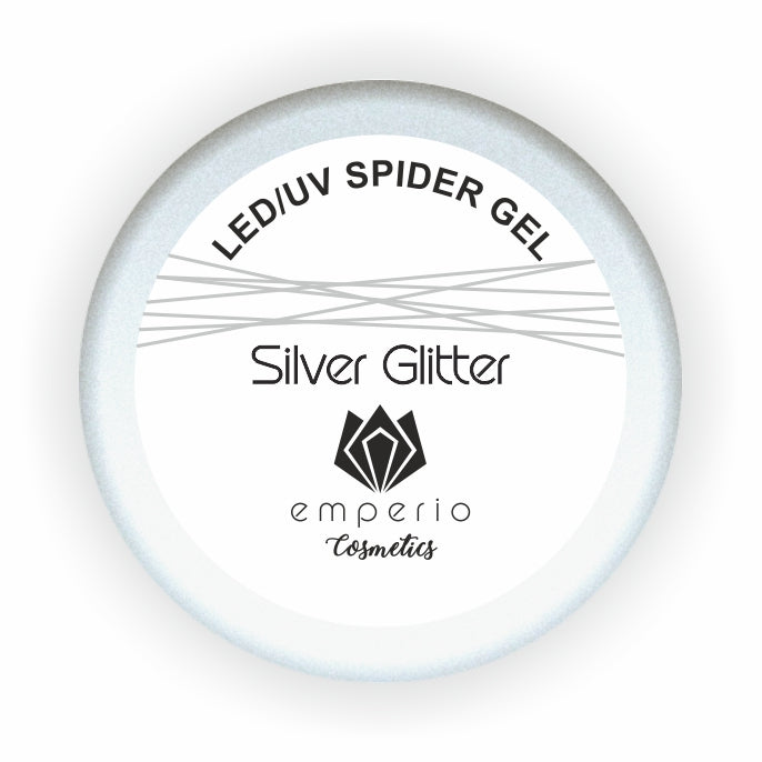 LED/UV Spider Gel „SILVER GLITTER“