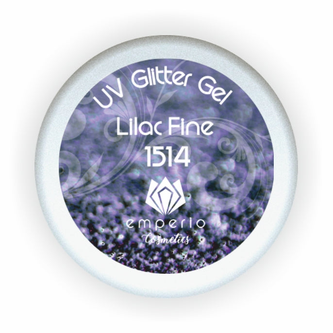 UV Glitter Gel "Lilac Fine"