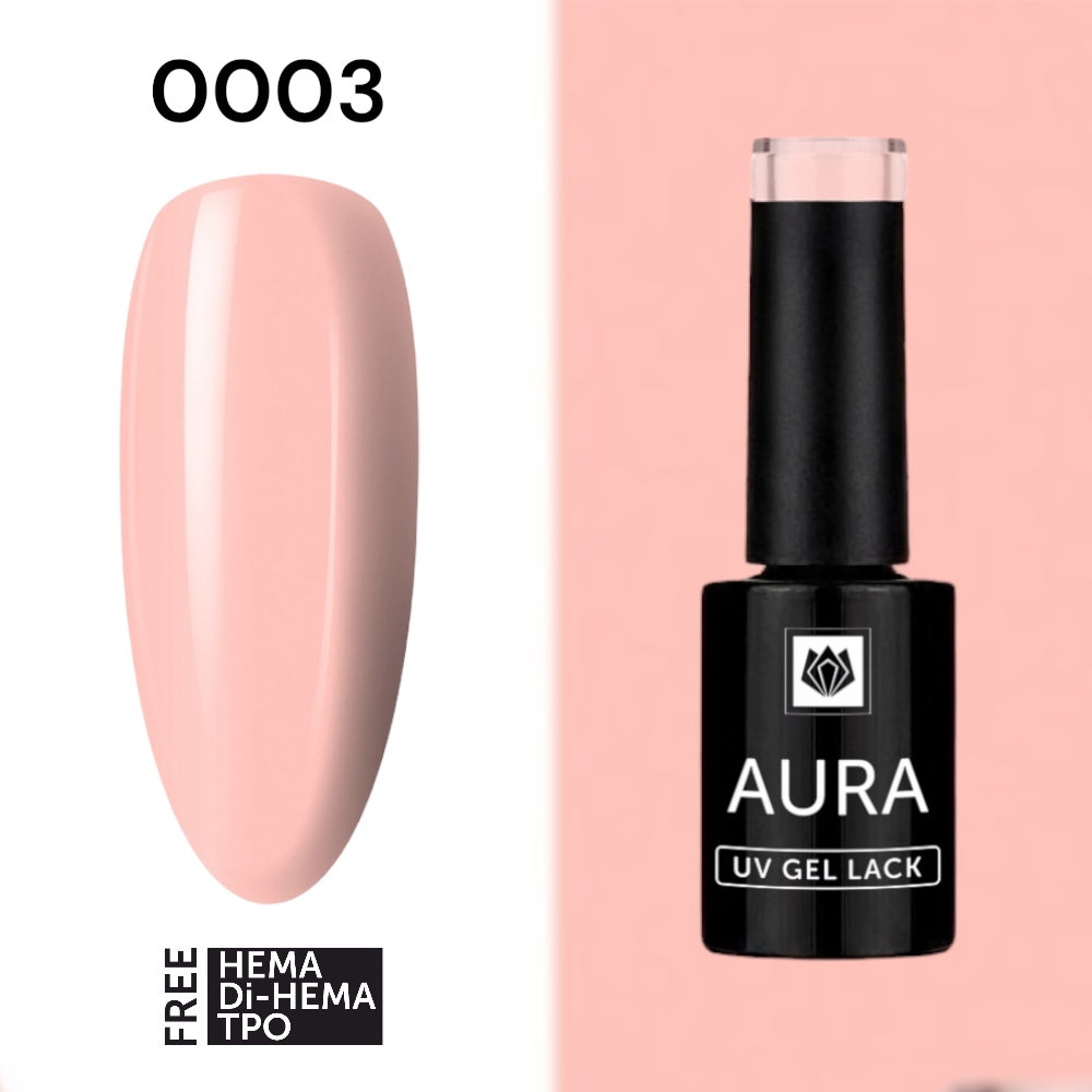 „AURA“ UV/LED GEL LACK 0003, HEMA/ Di-HEMA/TPO FREI, 5g