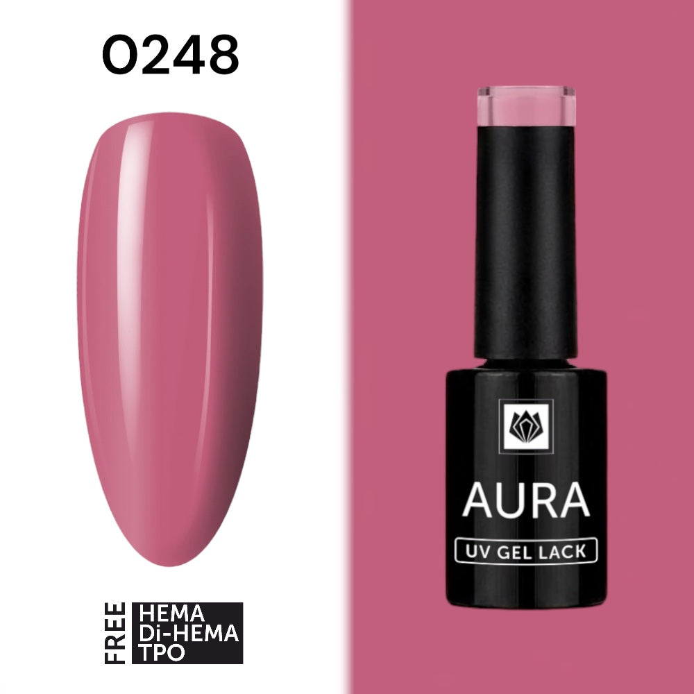 „AURA“ UV/LED GEL LACK 0248, HEMA/ Di-HEMA/TPO FREI, 5g