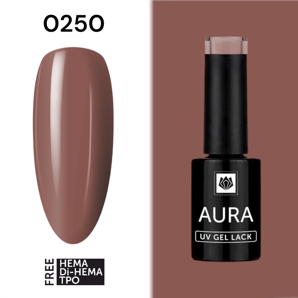 „AURA“ UV/LED GEL LACK 0250, HEMA/ Di-HEMA/TPO FREI, 5g