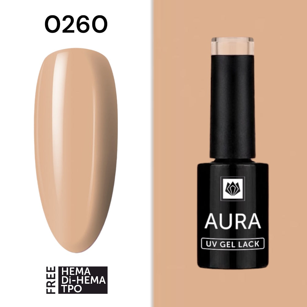 „AURA“ UV/LED GEL LACK 0260, HEMA/ Di-HEMA/TPO FREI, 5g