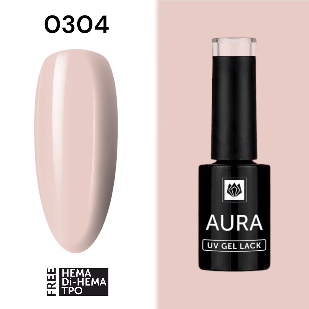 „AURA“ UV/LED GEL LACK 0304, HEMA/ Di-HEMA/TPO FREI, 5g