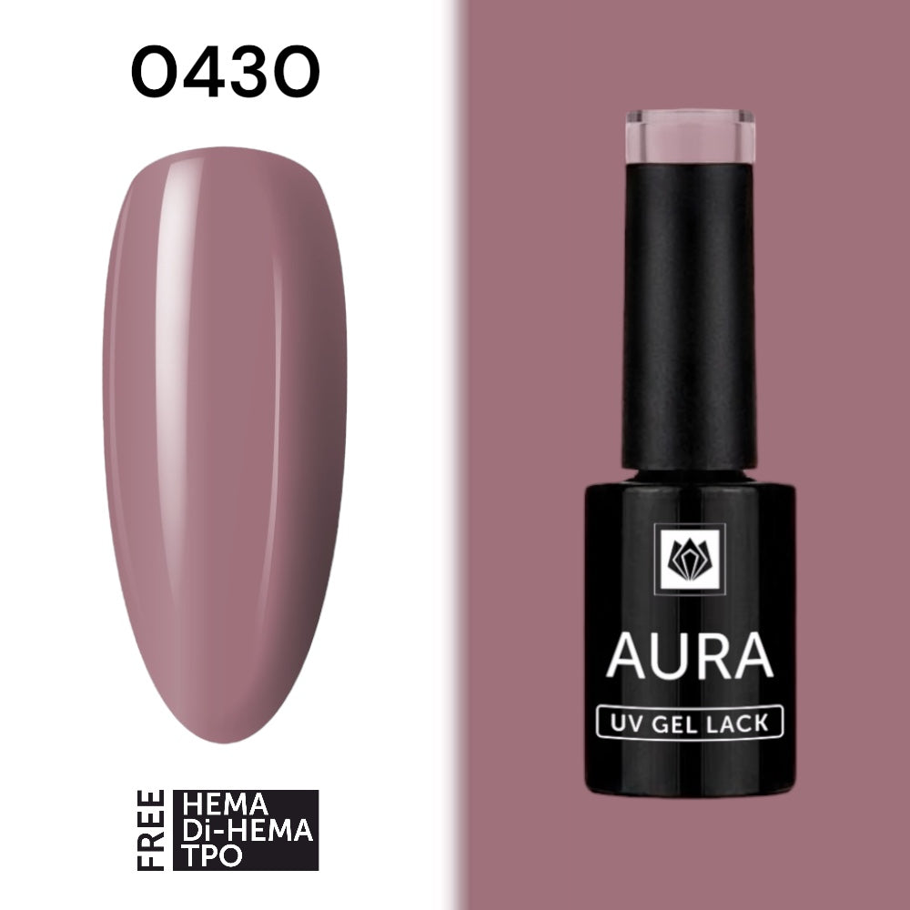 „AURA“ UV/LED GEL LACK 0430, HEMA/ Di-HEMA/TPO FREI, 5g