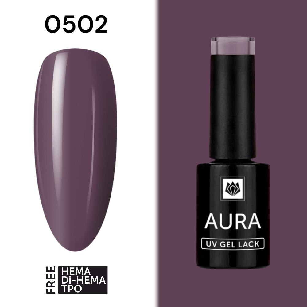 „AURA“ UV/LED GEL LACK 0502, HEMA/ Di-HEMA/TPO FREI, 5g
