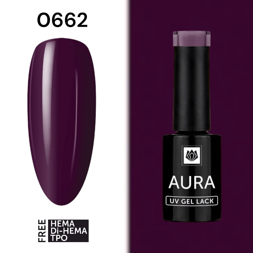 „AURA“ UV/LED GEL LACK 0662, HEMA/ Di-HEMA/TPO FREI, 5g