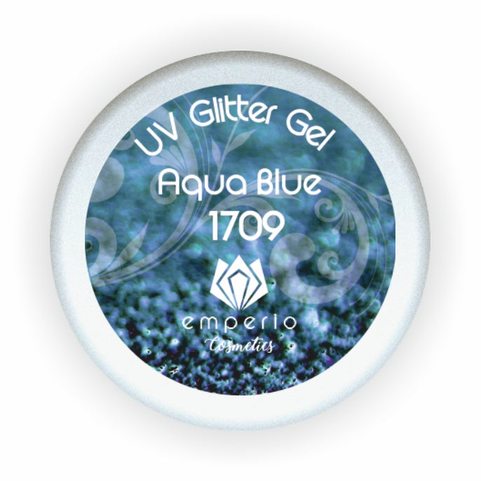 UV Glitter Gel "Aqua Blue"
