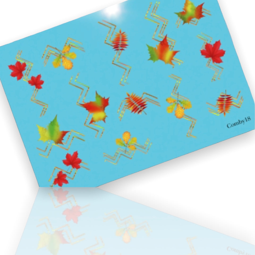 Nail Art Slider „Herbstblätter“