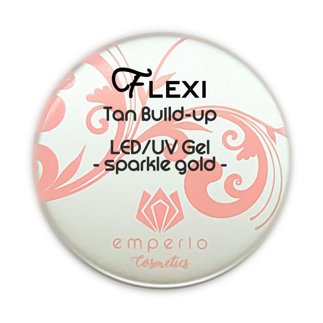 "FLEXI" LED/UV Modelliergel -sparkle gold-
