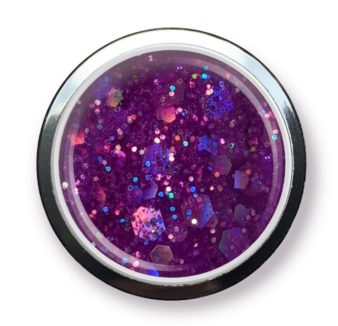 LED/UV Glitter Gel "Solaris Purple"