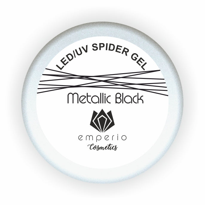 LED/UV Spider Gel „METALLIC BLACK“
