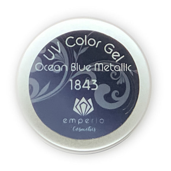 LED/UV Color Gel „Ocean Blue Metallic“