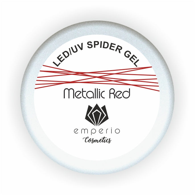 LED/UV Spider Gel „METALLIC RED“