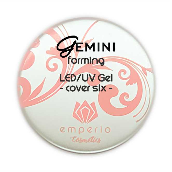 "GEMINI Forming" LED/UV Modellier Gel -cover six-
