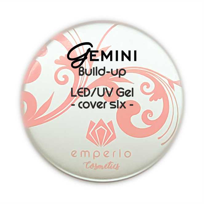 "GEMINI Build-up" LED/UV Modellier Gel -cover six-
