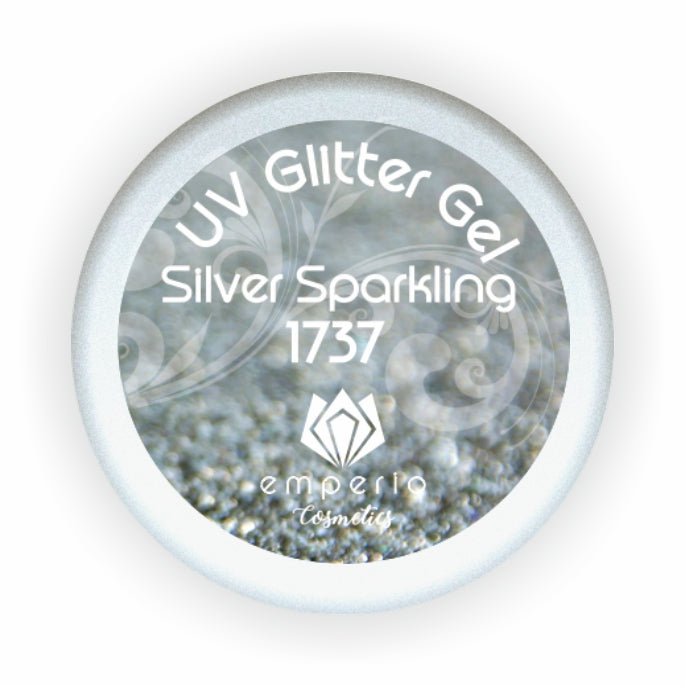 UV Glitter Gel "Silver Sparkling"
